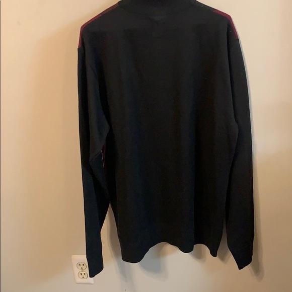 Argyle wine and burgundy and black sweater - Picture 4 of 4